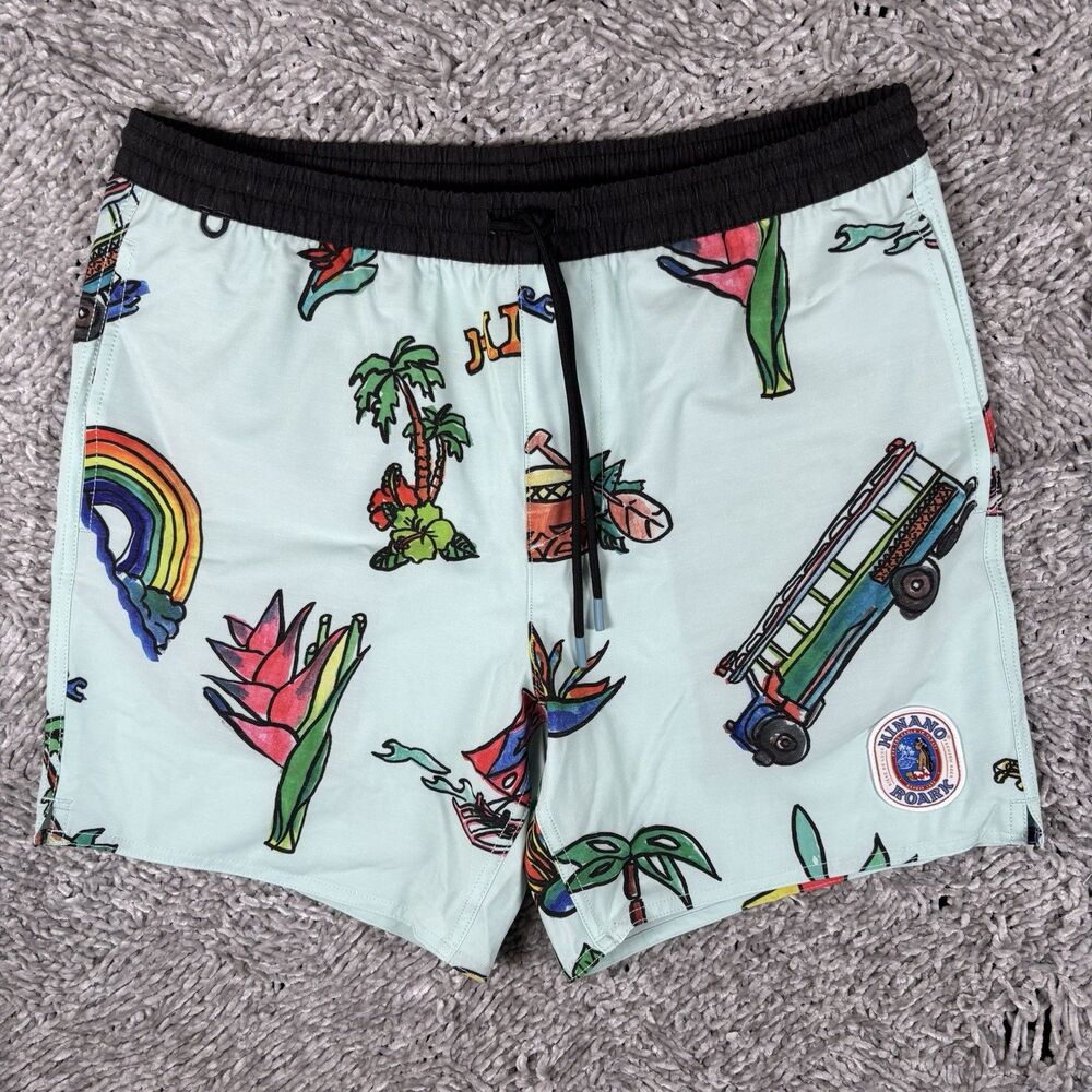 Hinano X Roark "Shorey 16" Luau" Hybrid Boards Shorts Mens Medium Graphic Print